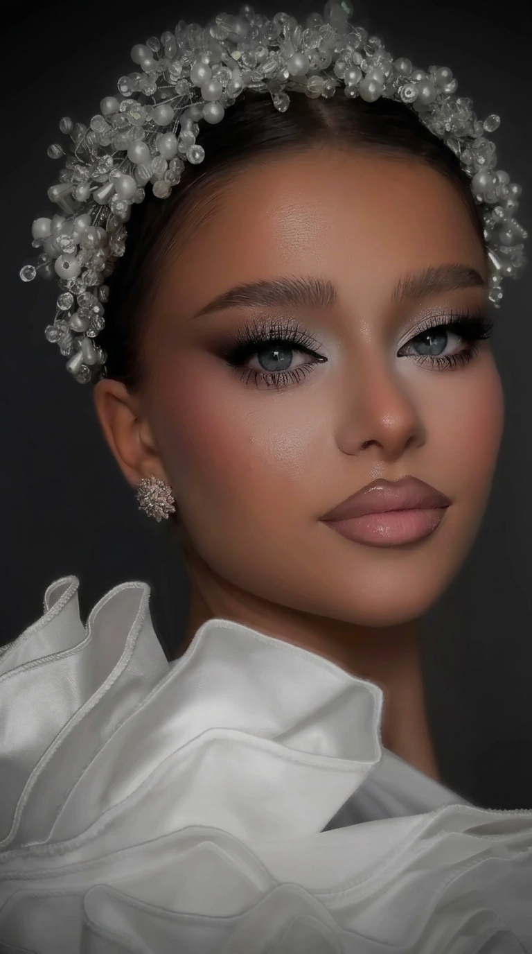 Bridal makeup look by Wajid
